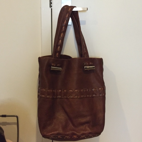 Jimmy Choo leather bucket bag