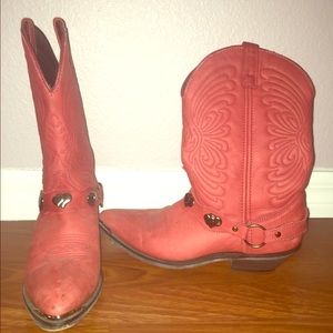 Red cowgirl boots