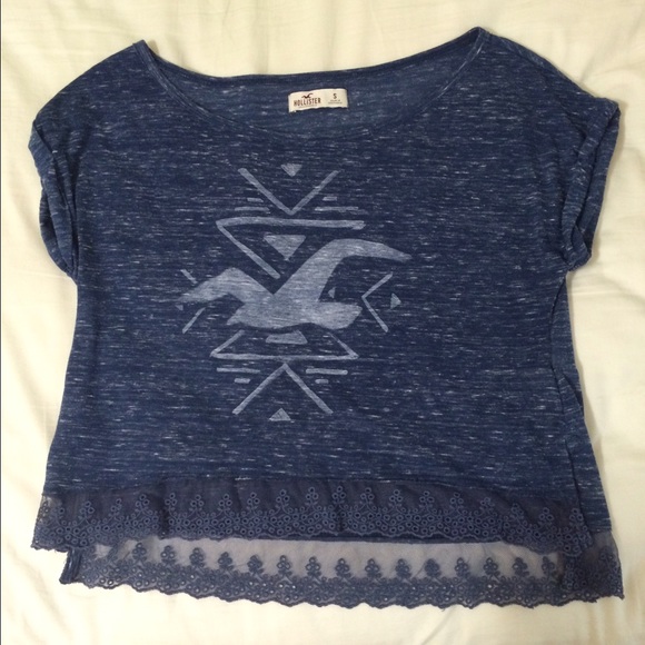 Blue top from Hollister.