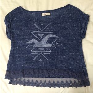 Blue top from Hollister.