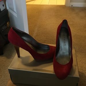 Marc Fisher Red Suede Heel