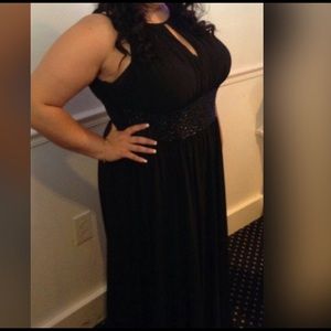 Black long elegant dress.. From David's bridal