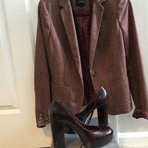 Aldo Dark Brown Leather Heel