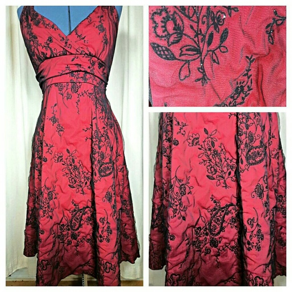 Dresses & Skirts - Halter Dress -embroidered with rhinestones