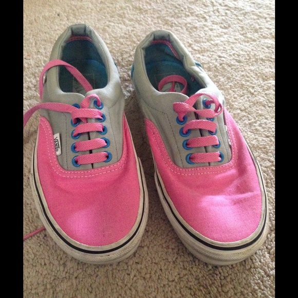 Pink, Gray and Blue Vans
