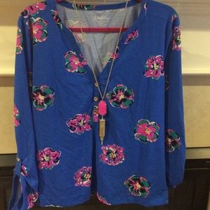 Lilly Pulitzer Janelle Of Corsage Knit Top
