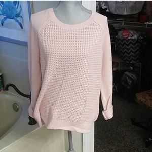 🎉HP🎉  Forever 21 Pink waffle knit sweater
