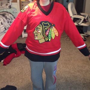 NHL Blackhawks #19 Toews Jersey🏒