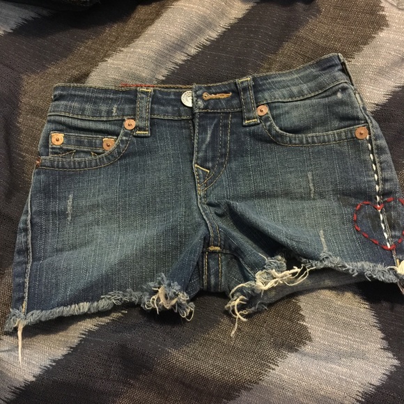 True religion kids shorts