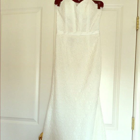 Mermaid lace bridesmaid dress