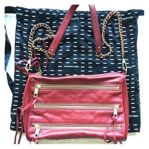 Rebecca Minkoff 5-zip crossbody!