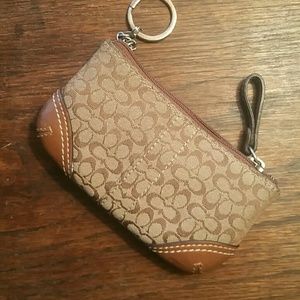 Coach coin purse wallet keyring