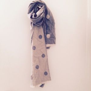 Tory Burch Lamb's Wool Polka Dot Scarf