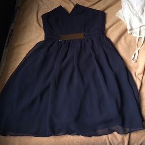NWOT ASOS petite dark blue dress