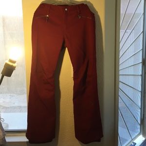 Roxy Ski Pants Red Dry Fit Large. New.