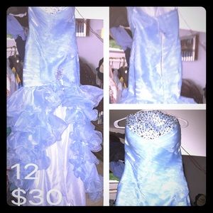 Beautiful trumpet chiffon mermaid ball dress