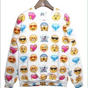 Crew neck with emojis