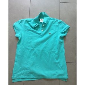 Lacoste turquoise polo shirt