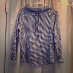 Loft cowell neck drawstring sweater