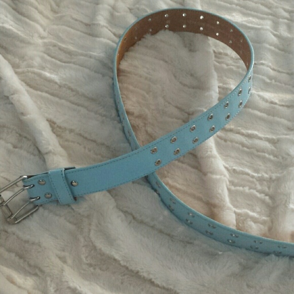 Blue leather *MEDIUM* belt