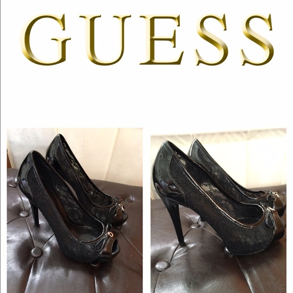 GUESS 'Hersisa' lace stiletto heels