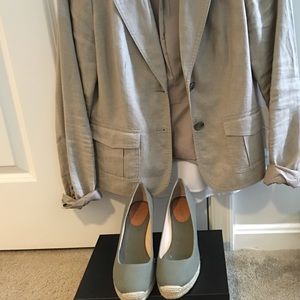 J Crew Seville Wedge Espadrille.  Never been worn