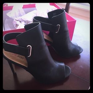 Open toe booties.. Size 8.5