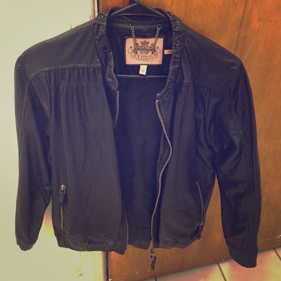 Juicy black leather jacket