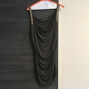 Army green gathered top