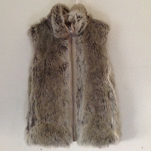 Reversible faux fur vest