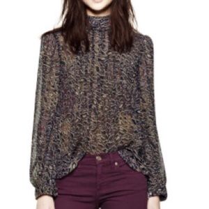 Tory Burch Jasmine Top in Leopard