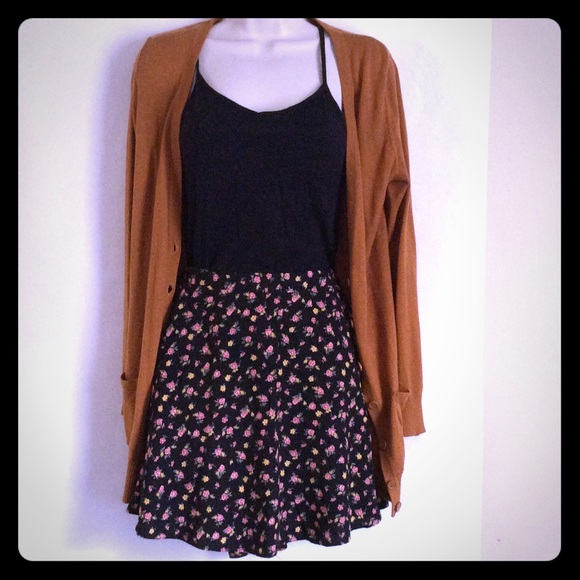 Floral skater skirt