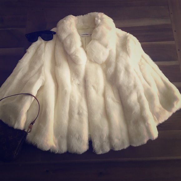 Calvin Klein lush faux fur jacket. Gorgeous 😍
