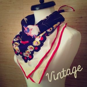 Vintage Floral Square Scarf Vintage Floral Square Scarf