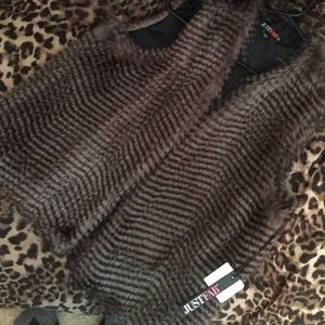 Faux fur vest
