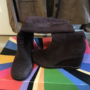 Dr Scholl's Crest Mustang Brown Suede Boots