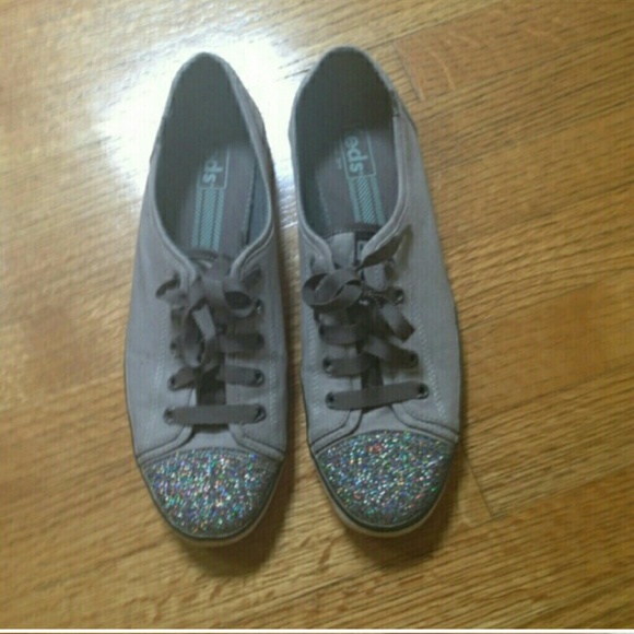 Glitter toe keds
