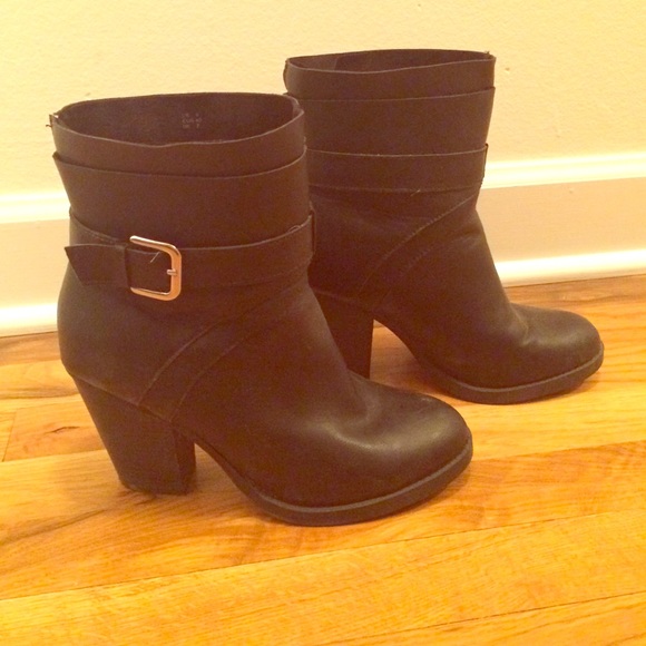 Black ankle boots