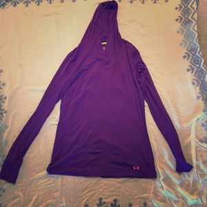 Heat gear purple hoodie