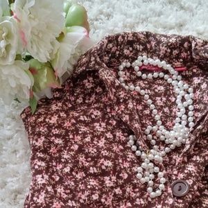 Floral corduroy jacket