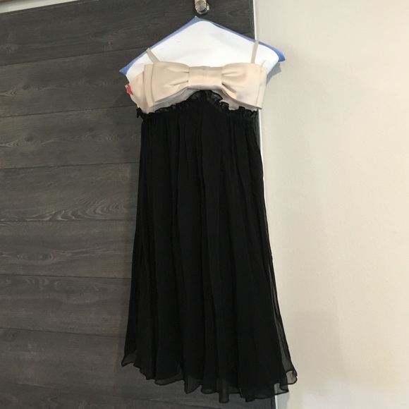 Black dress. Betsey Johnson evening dress.