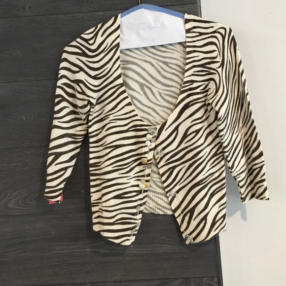 Zebra print sweater