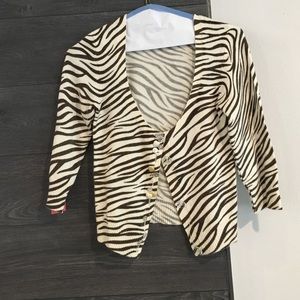Zebra print sweater