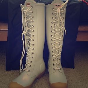 Brand new - never worn HUNTER Lace Up Rain Boots!