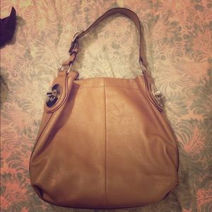Gold coach purse