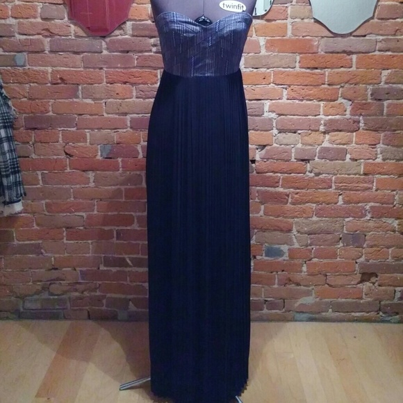 Strapless maxi dress