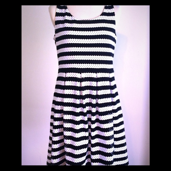 Elle brand dress.  NWT! Black and white stripe 💕