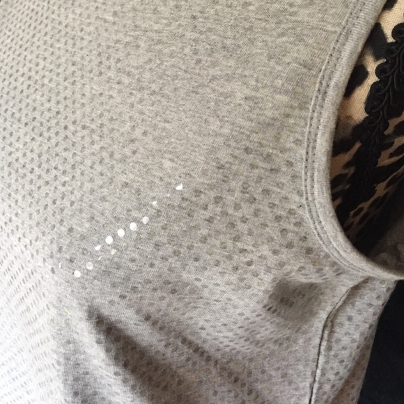 Grey Sequin Sleeveless Tank - Picture 2 of 4