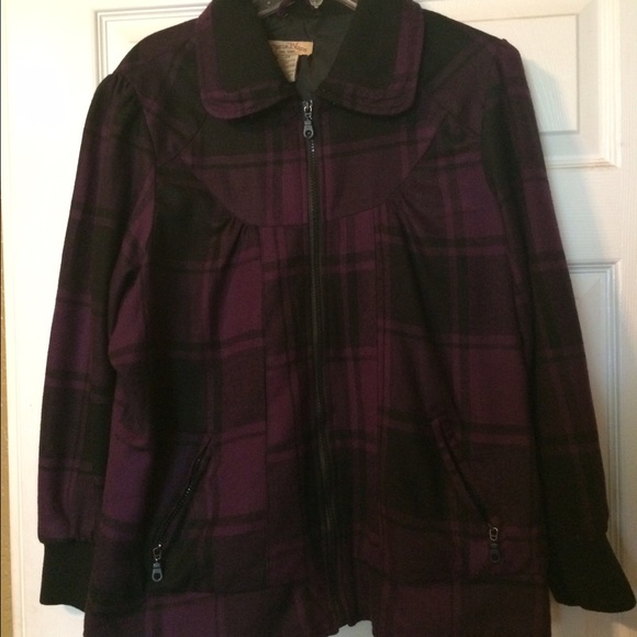Paris Blues Purple Plaid Jacket
