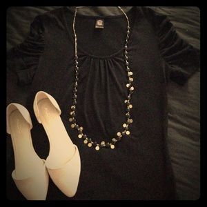 Black Short Sleeve Blouse
